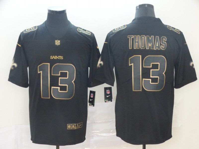 Men New Orleans Saints #13 Thomas Nike Vapor Limited Black Golden NFL Jerseys->new orleans saints->NFL Jersey